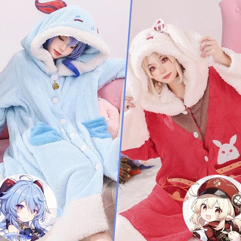 【3日で出荷】着ぐるみ ルームウェア 原神 ロープ フランネル Genshin コスプレ 甘雨 放浪者 ふわふわ パジャマ 寝間着 もこもこ 修学旅行 ペアルック カップル メガ割