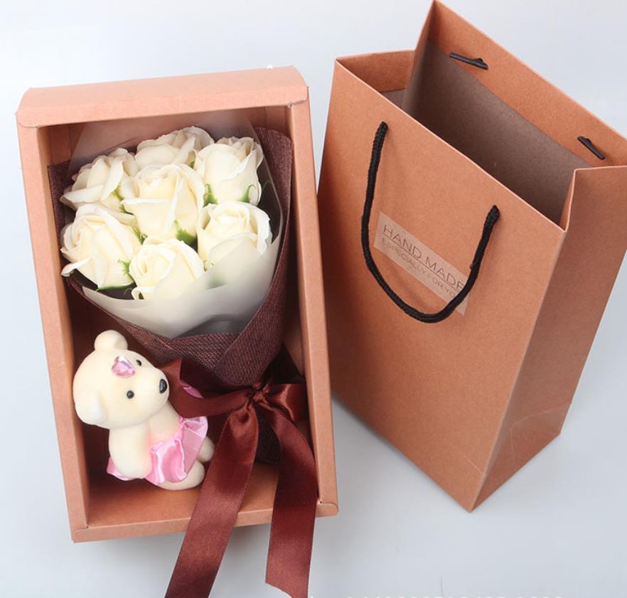 【20点セット】ソープフラワー 花束 ブーケ バラ ローズお見舞い 石鹸花 枯れない花フラワー 造花 母の日結婚祝い