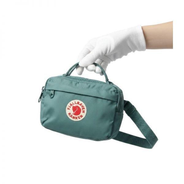 FJALLRAVEN 26SS カンケン ヒップパック フロストグリーン (23796664) (Kanken Hip Pack Frost Green)