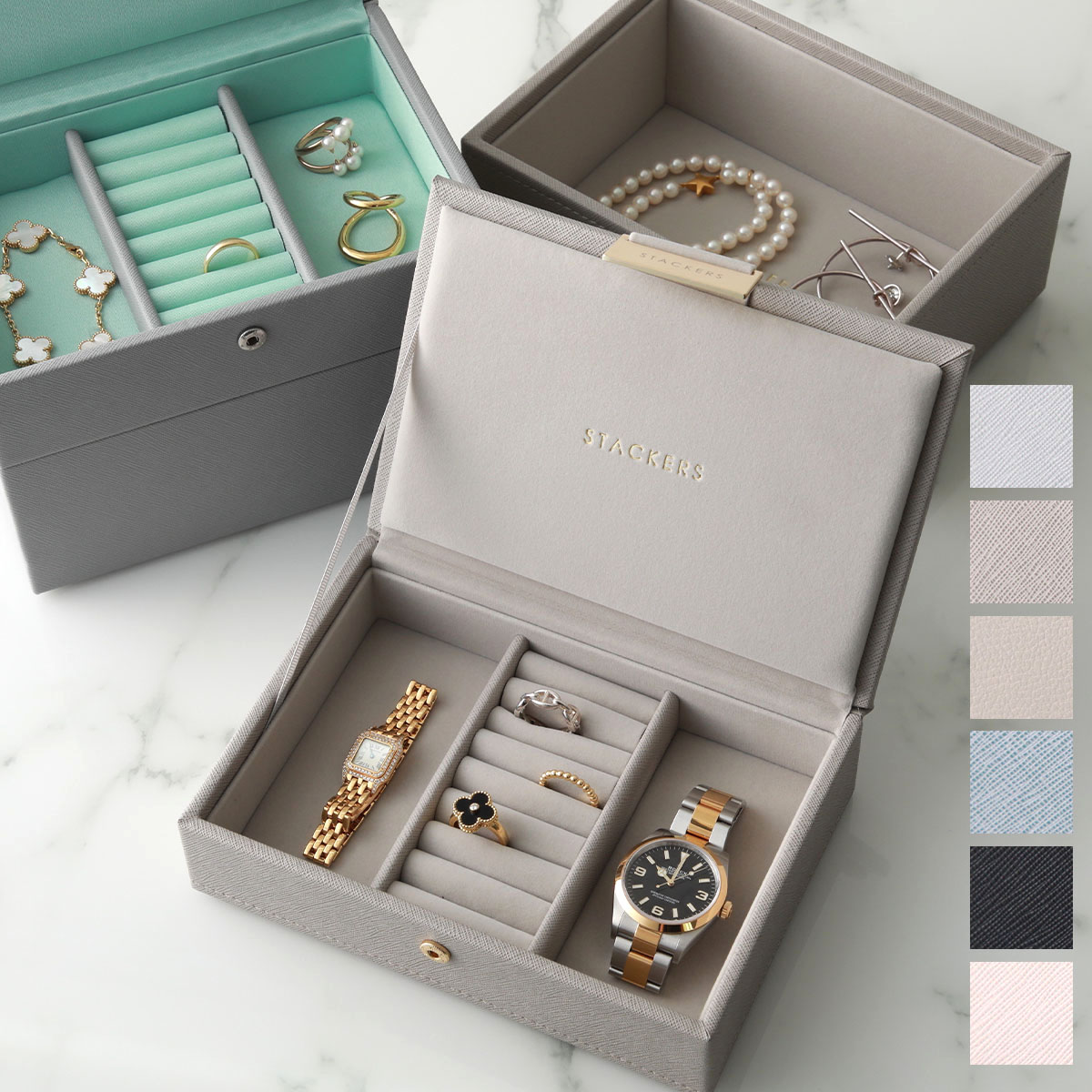 STACKERS スタッカーズ ジュエリーボックス Mini Jewellery Box Set of 2 レディース 2セット アクセサリーケース 小物入れ カラー6色