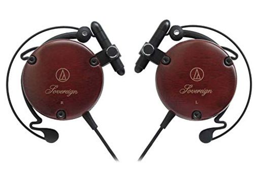 オーディオテクニカ ATH-EW9 ヘッドホン 有線 耳掛け オンイヤー ウッドハウジング ブラウン 小型