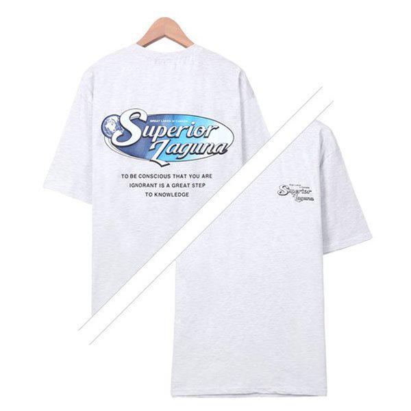 半袖Tシャツ SDPT026 3COLOR 男女共用 ルーズフィット ラウンド 半袖Tシャツ