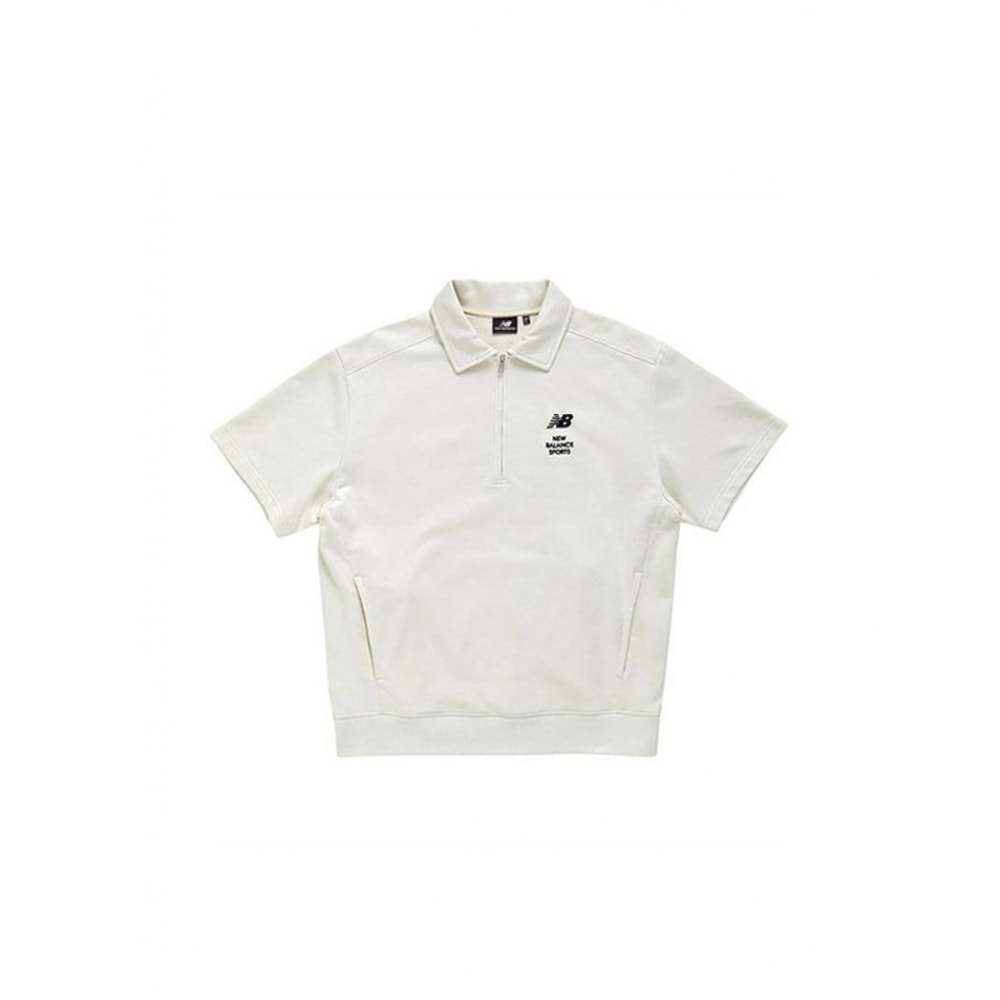 ニューバランスシューズニューバランス UNI ハーフジップアップ半袖オーバーシャツ NBNCD22423-64