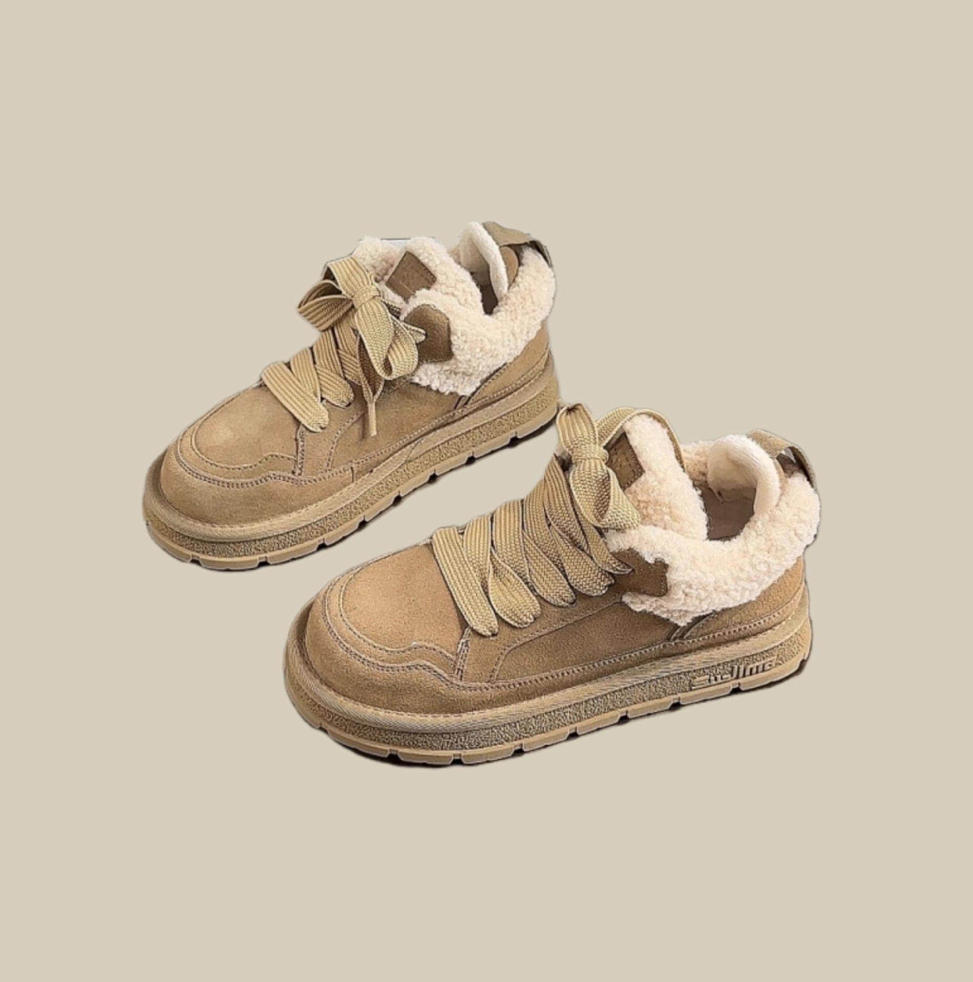 ブーツ 旬な履きこなしショートブーツ ウォーム 必需品 レトロ おしゃれ キュート ふわふわ 裹起毛 厚底靴 厚手 カジュアル 滑り止め フラットシューズ 5,371円