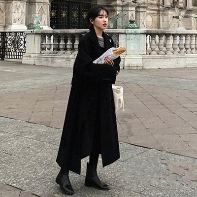 アウター コート ロングコート ロング丈 長袖 前開き 襟付き ポケット ウエストベルト かわいい 大人可愛い きれいめ シンプル 上品 おしゃれ かっこいい レトロ ラフ ルーズ こなれ感 個性的