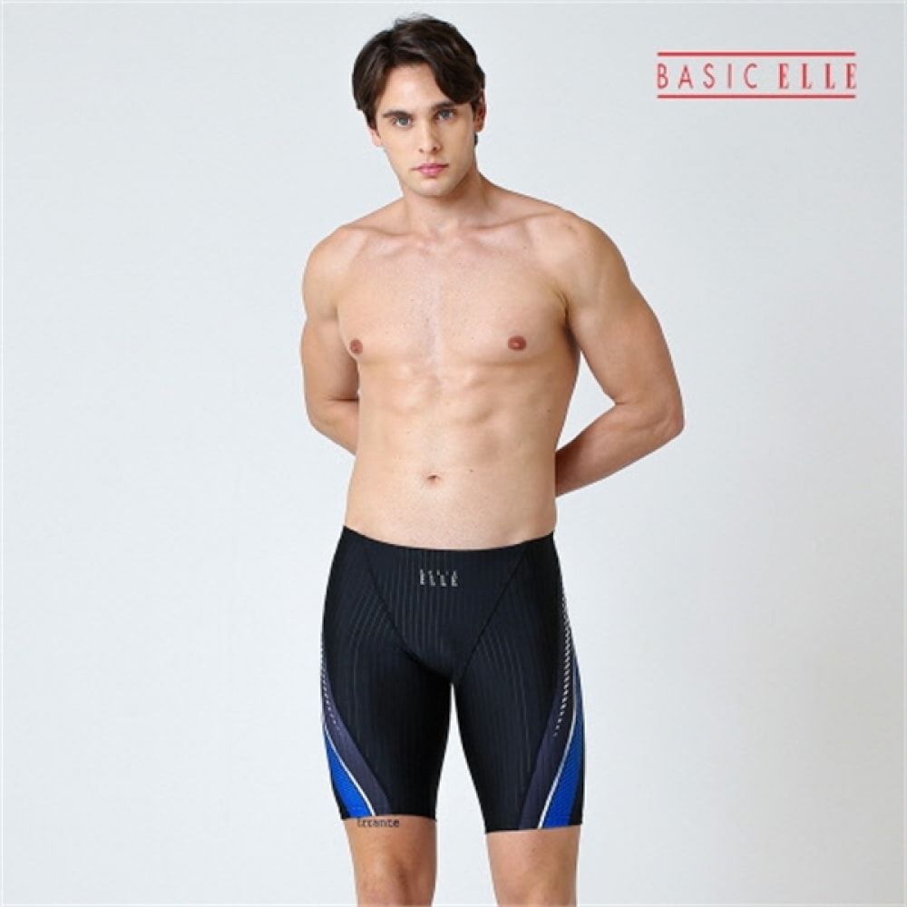 (ベーシックエル) メンズ室内水着 5パートスクエア水着 BEZ-T405K