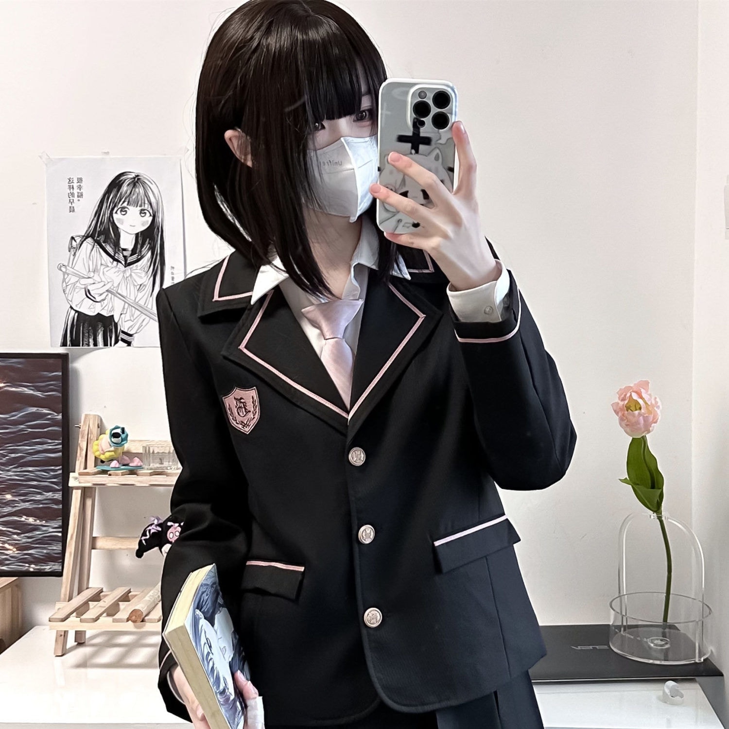 お化け 悪魔 【高.品.質】セーラー服 クリスマス 2 女性 変装 長袖 学園祭 コスプレ 赤 体育祭 女子高生 姐ギャル 定番ヤンキー スーツ 仮装 衣装 文化祭:サイ コスプレ 化け物 パーティー