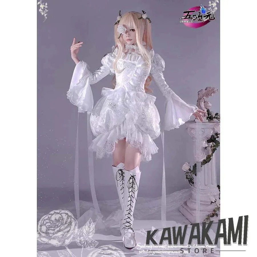 ICOS　ローゼンメイデン　雪華綺晶　コスプレ　衣装　 いしょう ウィッグ　靴　能1377