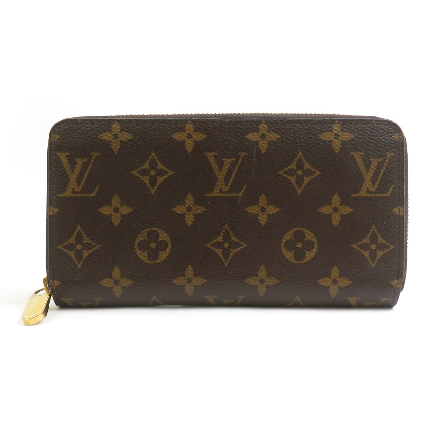 ルイ ヴィトン LOUIS VUITTON ラウンドファスナー長財布 モノグラム ジッピーウォレット モノグラムキャンバス ブラウン ユニセックス M42616 h31248a