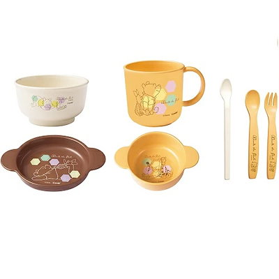 他サイト： くまのプーさん スマイル食器セット C ベビー 赤ちゃん 用品の商品画像