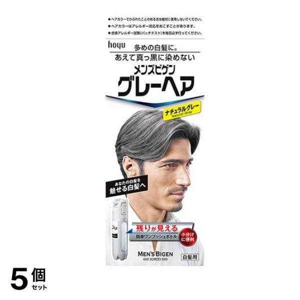 メンズビゲン グレーヘア ナチュラルグレー 40g (+40g) 5個セット