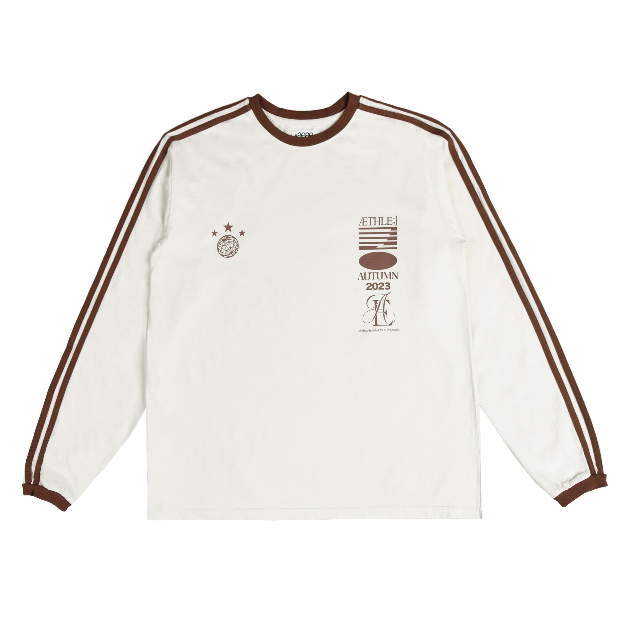 【aeae】 ATHLETE STRIPE L/S : IVORY