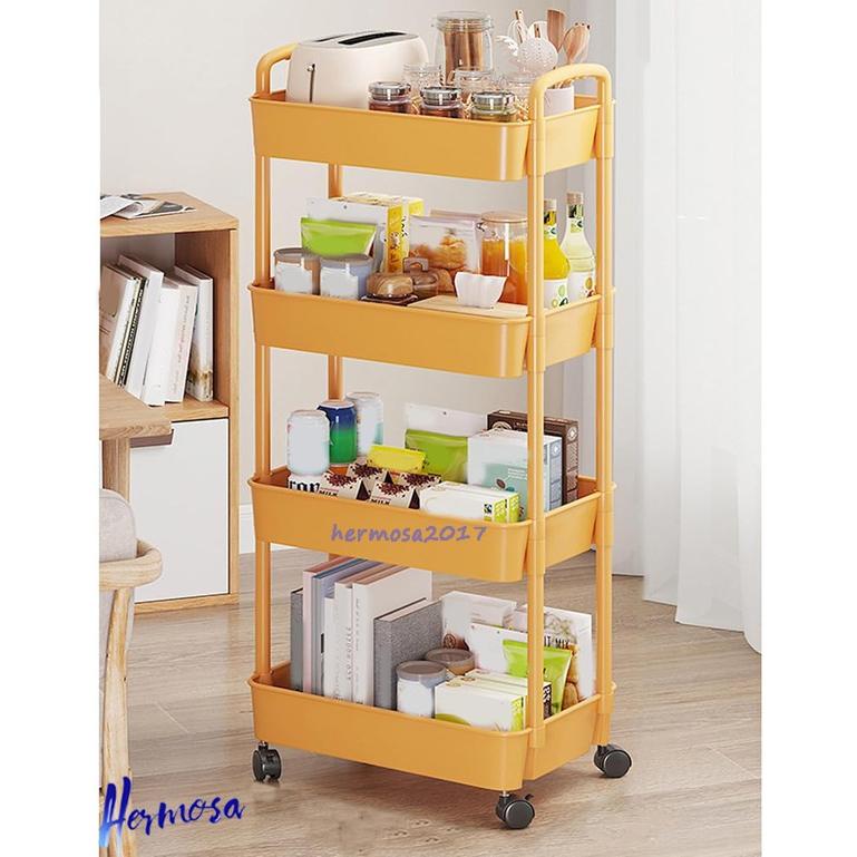 今日のイベント 新商品20%オフ キッチンワゴン キャスター付き スチール スリム おしゃれ 収納ワゴン マルチワゴン キャスターワゴン バスケットワゴン ランドリーワゴン3枚購入で200円OFF