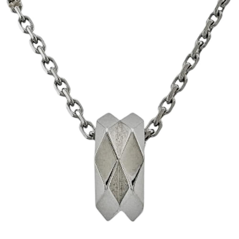 ブシュロン ファセット ネックレス 18金 K18ホワイトゴールド Boucheron 中古 美品