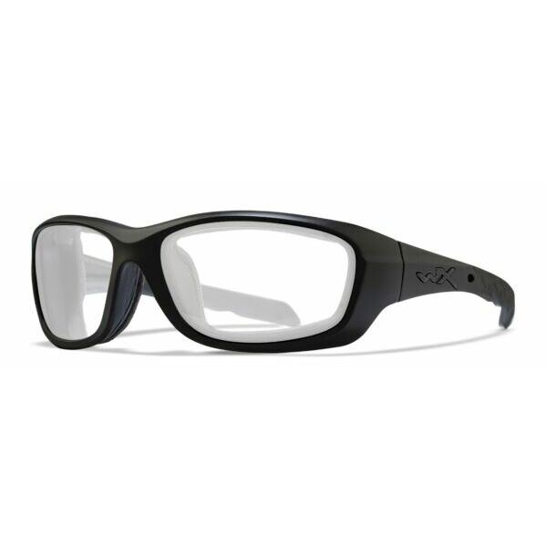 グラビティーWiley X Gravity Z87 Safety Glasses Industrial Safety Black Frames Clear Lenses