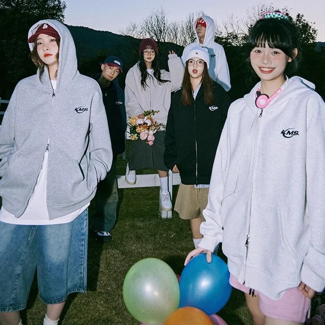 ヘビーウェイト スウェット パーカー レディース 韓国 ファッション ワンポイント ロゴ サイズ豊富 ジップアップ パーカー