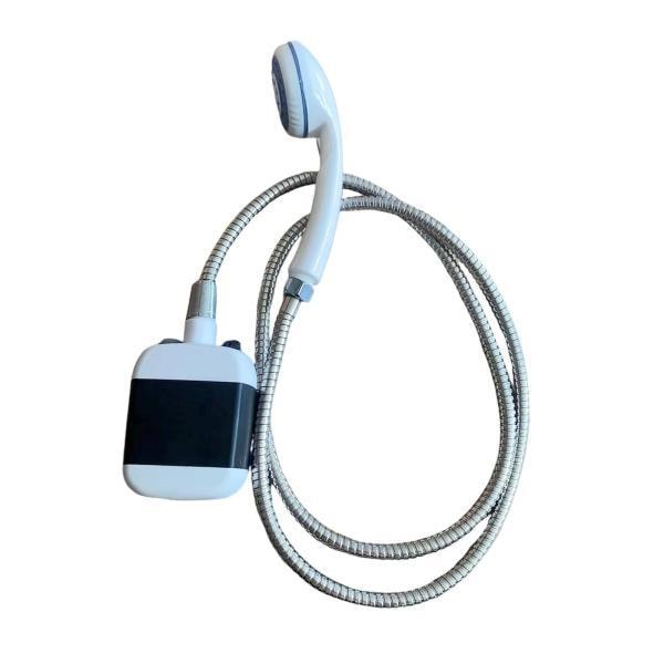 ポータブル屋外シャワーキット ホース付き コンパクトキャンプシャワー シャワーヘッド シャワーポンプ キャンプシャワー 掃除バックパッキン