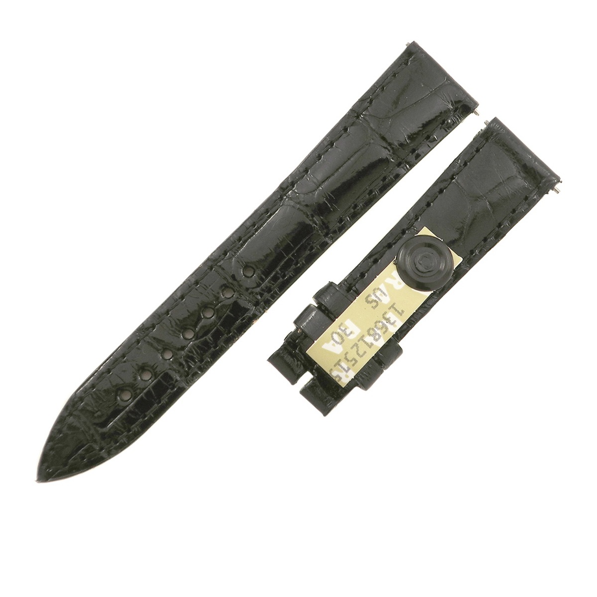 トノウカーベックス 7500/7502用 クロコバンド メンズ 未使用 純正 替え ショート 16mm ブラック 黒 3年保証