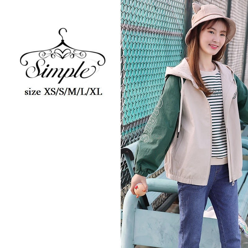 レディース ファッション トップス 大きいサイズ 可愛い おしゃれ 大きめ 夏 春 夏 秋 韓国 20代 30代 40代 体型カバー バイカラー 紐 ロゴ フード付き 4534