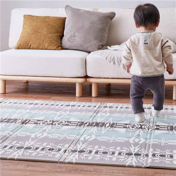 アウトドアマット エクスキリム グレー 約178x196cm