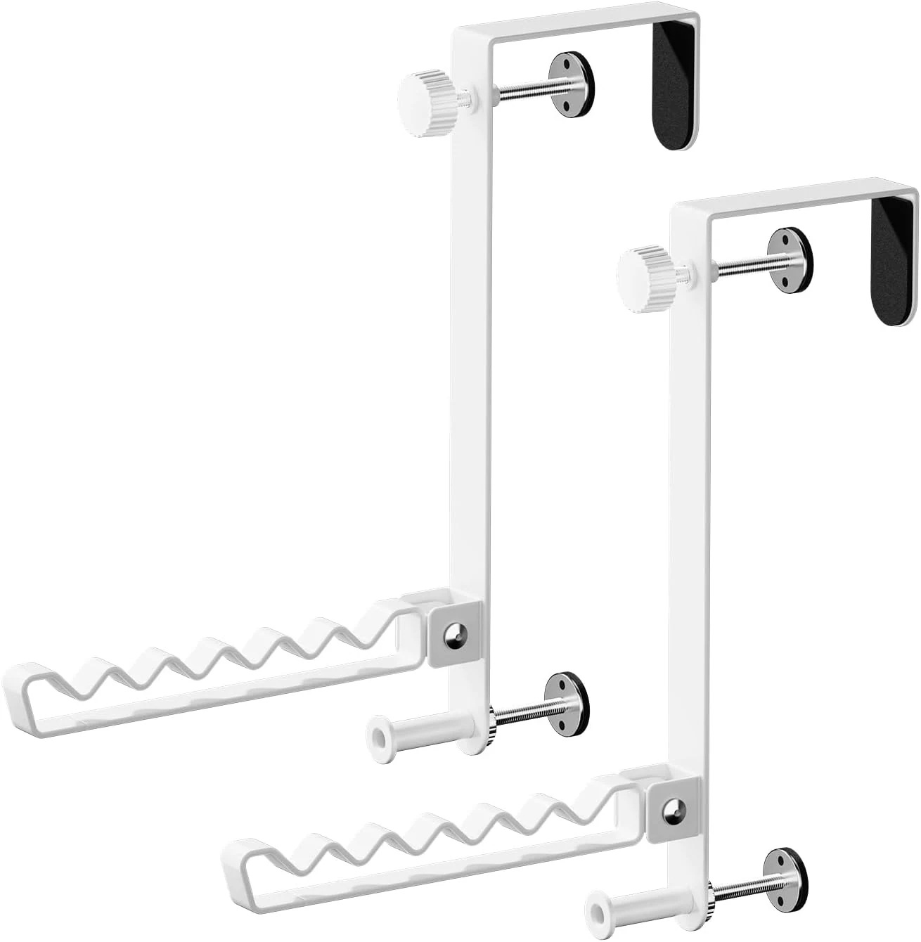 折り畳み式ドアハンガー スリム設計で省スペース 傷つけにくく通気性に優れたドア後ろ収納ラック