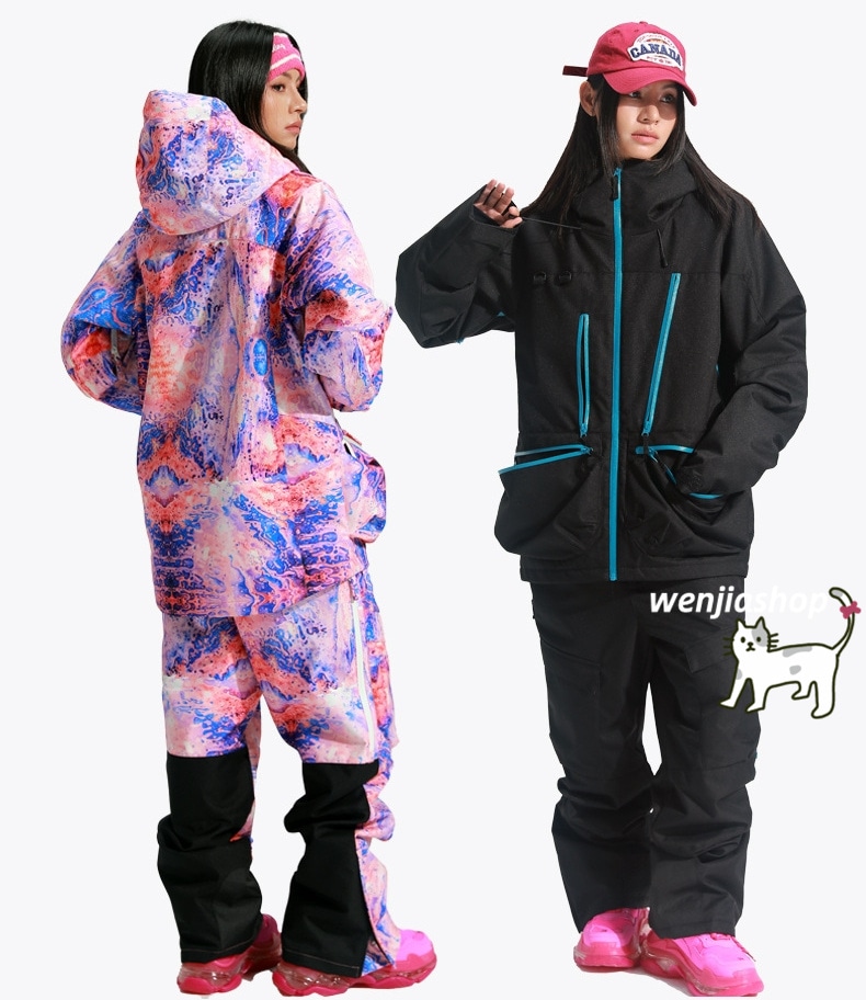 スノーボードウェア 2024 2025 上下セット メンズ レディース アウター ジャケット パンツ ズボン セットアップウィンタースポーツ 韓国風 防水防寒 スノーウェア スキーウェア スノボウェア