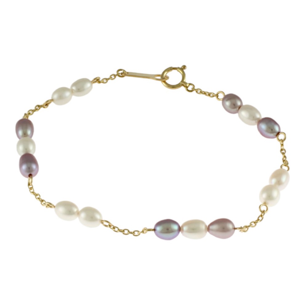 タサキ ブレスレット 18金 K18イエローゴールド タンスイパール TASAKI 中古 美品