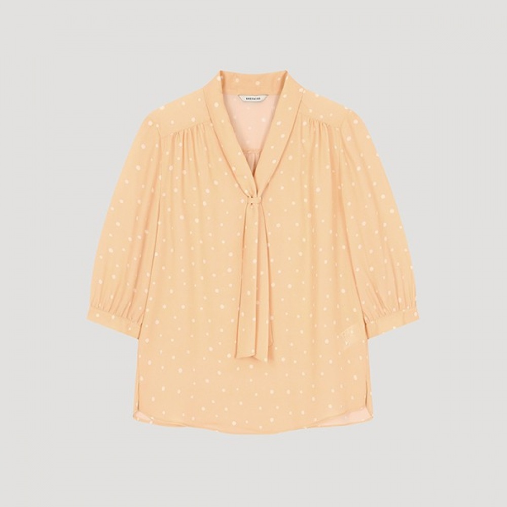 (シーズミス) シャーリングタイネックブラウス_swwblo22540_co