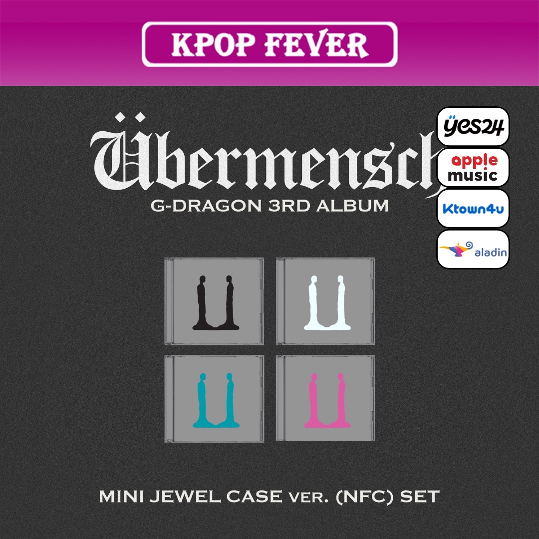 4種セット [online特典] G-DRAGON [Übermensch] (MINI JEWEL ver.) NFC 正規３集 アルバム Ubermensch