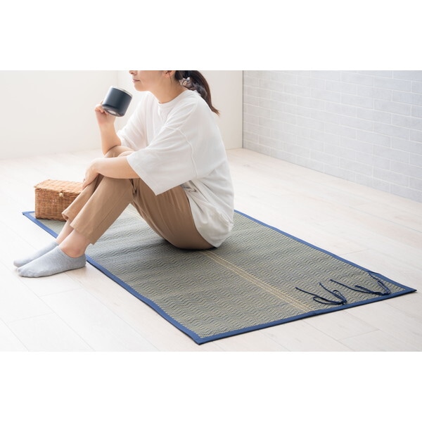 1062420047101 おでかけ畳シート 70×150 ブルー カーペット (アウトドア用 シート コンパクト) メーカー直送 7,817円