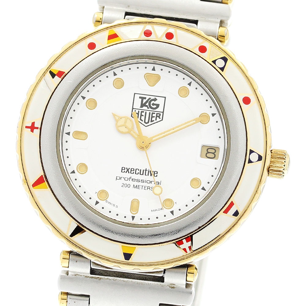 ベルト訳あり タグホイヤー TAG HEUER 915.813 エグゼクティブ デイト クォーツ ボーイズ _904584【中古】