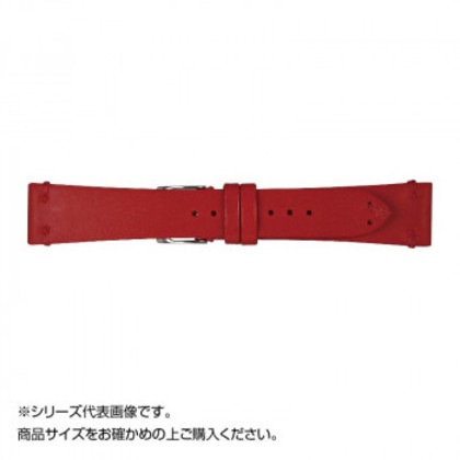 Emitta(エミッタ) 時計バンド ブッテーロ 20mm レッド (美錠:銀) EB-R20