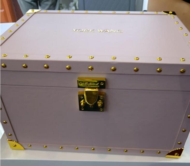 レトロジュエリーボックスギフト木製ボックスPuレザーギフトボックスラグジュアリーハンドメタルジュエリーボックス 高級ボックス　高級ケース