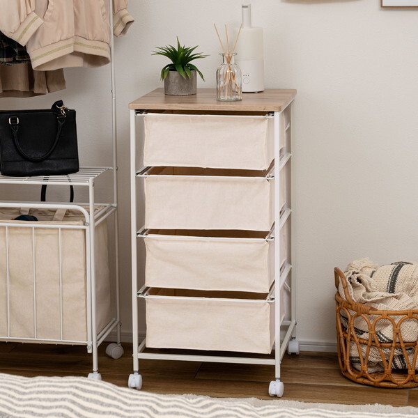 MIP-378 キャンバスチェスト4段 メーカー直送