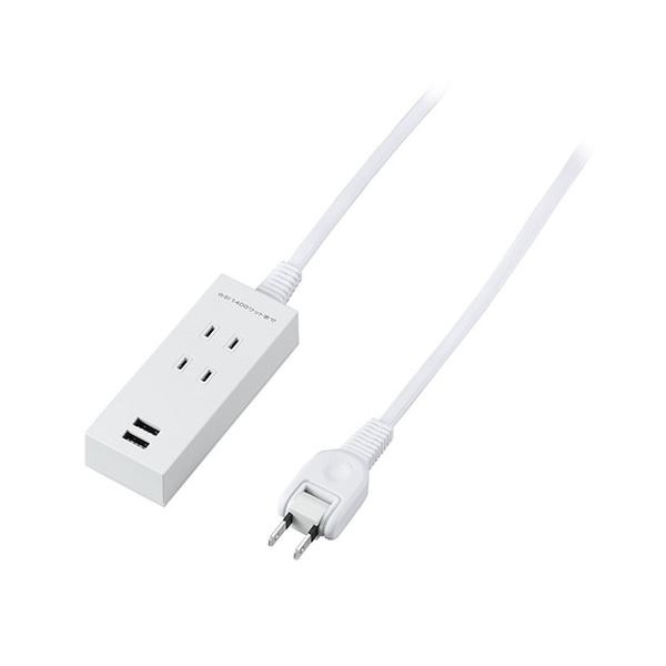 5個セット YAZAWA 両挿しUSBタップ 2個口1m ホワイト H14012UWHX5 11,990円