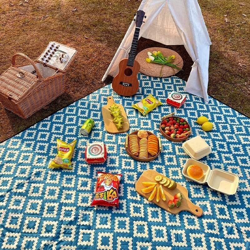 超音波ピクニックマット防湿マット厚手キャンプポータブルアウトドアマットビーチマット防水防砂キャンプマット