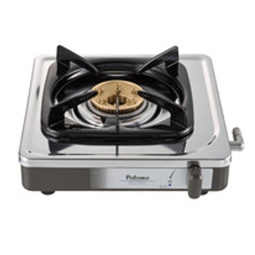 パロマ 1口ガスコンロ ステンレス (プロパンガス(LPG)) ホワイト