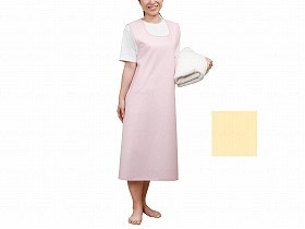 大阪エンゼル 入浴介助エプロン（マジックタイプ） クリーム LL 6012