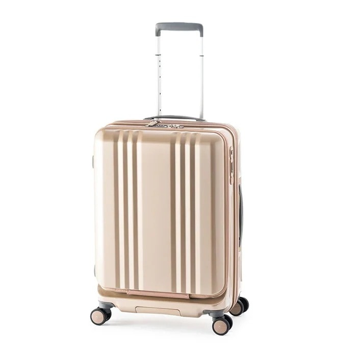 ハードキャリーケース デカかるEdge Front Open 5～7泊 55L+10L ALI-077-22FW-CGD シャンパンゴールド