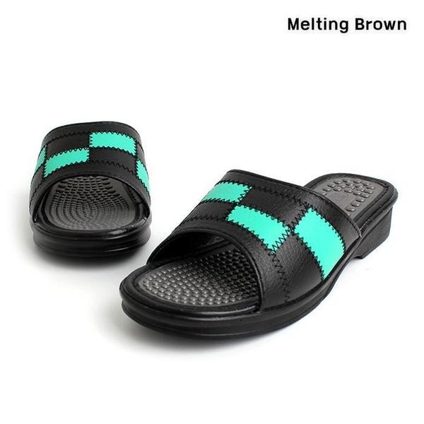 女性 デイリー オフィス用 トングヒール スリッパ 2color