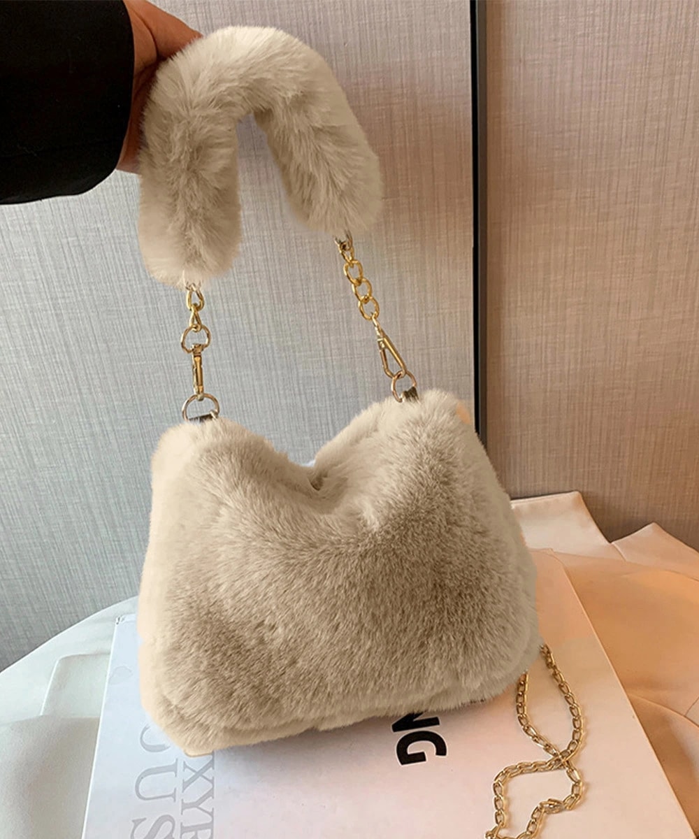 ファーバッグ チェーンショルダーバッグ (T)