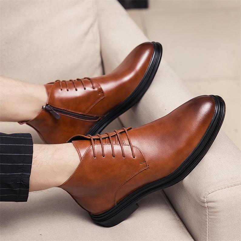 新作登場 メンズブーツ チャッカブーツ ショート アンクルブーツ 本革 紳士靴 革靴 通勤 ビジネス ウォーキング ポインテッドシューズ フォーマル オシャレ男子靴