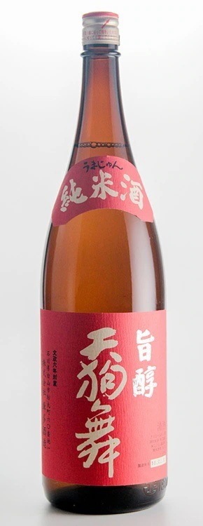 日本酒 石川県車多酒造 天狗舞 純米酒 旨醇 1800ml 1.8L1ケース/6本【北海道東北四国九州沖縄は別途送料がかかります】