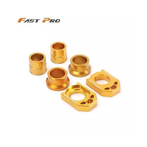 Motorcycle Front Rear Wheel Hub Spacer Chain Adjust Axle Blocks For SUZUKI