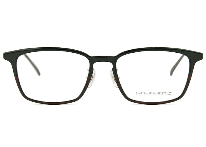 ht-565 c.1 ht9 ブラックレッドハーフ×グレー / シルバー メガネ めがね 眼鏡 メンズ レディース