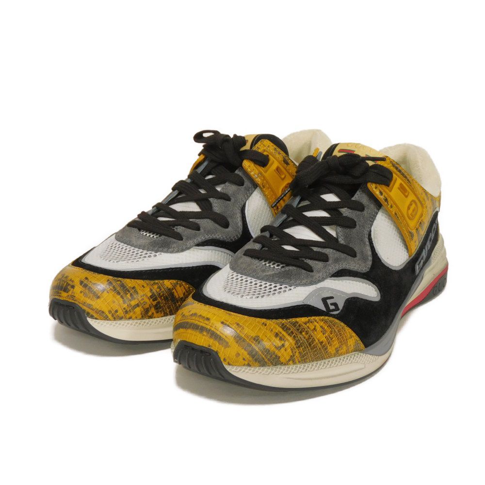 【中古】 スニーカー 11 ウェブ ヴィンテージ加工 ダッド 30cm 未使用 ウルトラペース イエロー テジュプリント Gロゴ 592345 1LH10 7665