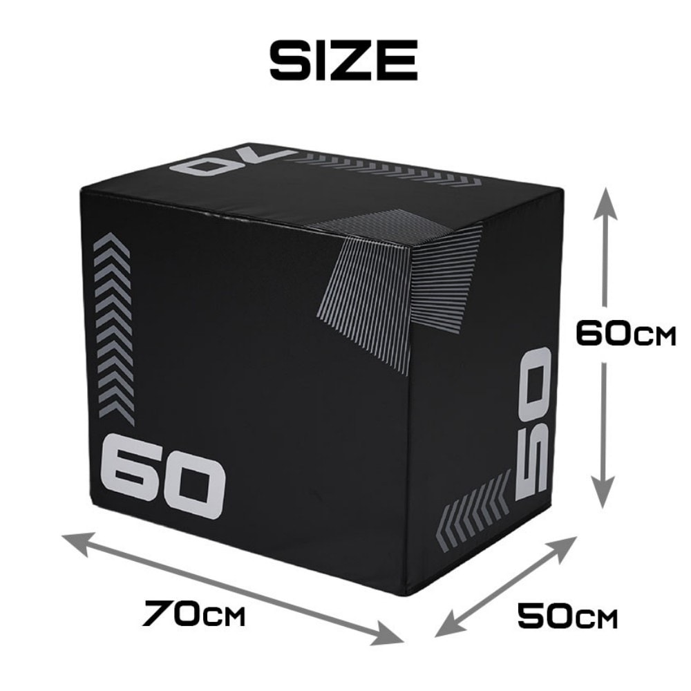 【170】【50×60×70cm】プライオボックス ソフト 昇降台 跳び箱 プライオメトリクス ボックス ジャンプ台 ステップ台 3in1 体幹 トレーニング