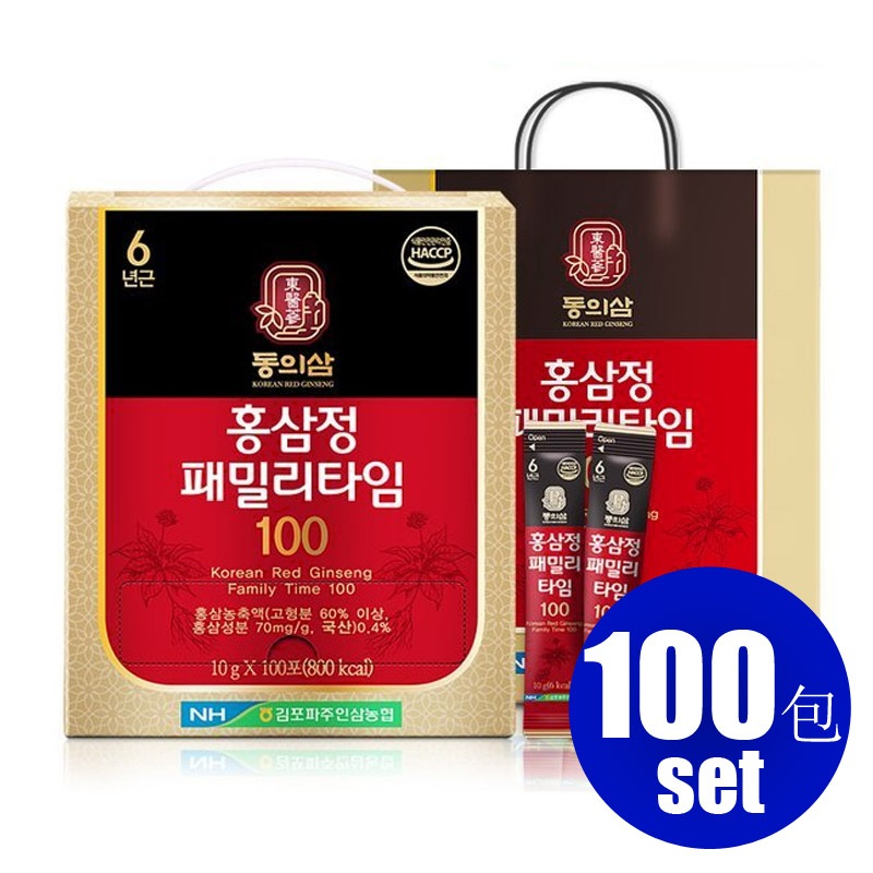 //東醫蔘//BEST 紅参精ファミリータイム100/ 10g x 100包/ 韓国紅参免疫力強化