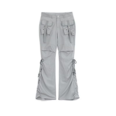 hug your skin Bootcut cargo pants grey 25SSPT06GR