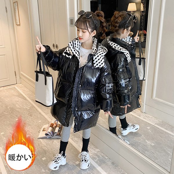 綿入りコート キッズ 子供服 女の子 冬服 アウター 綿入れの服 中綿コート ダウン風コート 中綿ジ